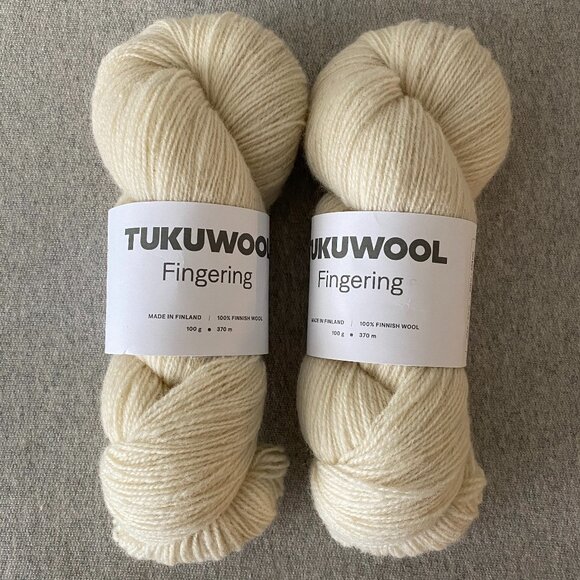 NWT Tukuwool Fingering Colour 01 Sake Lot of 2 - Picture 1 of 8